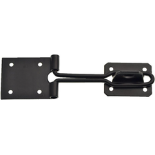 WIRE HASP & STAPLE BLACK (Pack 1)