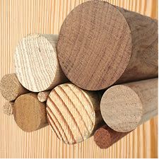 Yellow Pine Softwood Dowel. Length 1000mm.