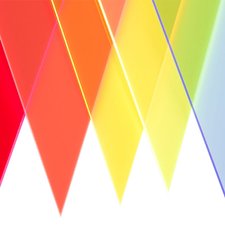 Fluorescent Perspex 297mm x 210mm - Yellow