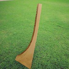 Native rough ash for hurleys - Roughly cut-out shape.