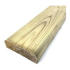 150mm x 35mm X 4.8mt. TREATED D-RAIL