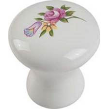 ROSE FLOWER CERAMIC KNOB (EACH) HA0501B