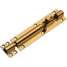 6" BRASS TOWER BOLT