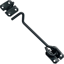 4" BLACK CABIN HOOK