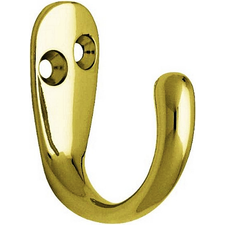 ROBE HOOK ELECTRO BRASS