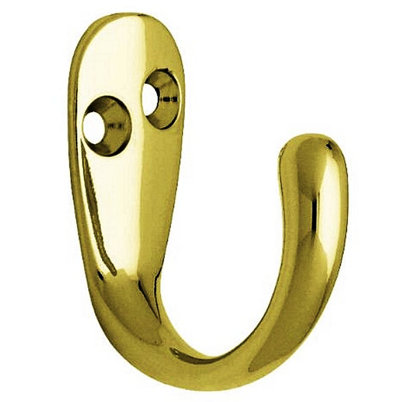 ROBE HOOK ELECTRO BRASS