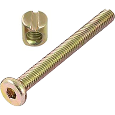 FURNITURE BOLT & NUT M6X150 (PACK 1)