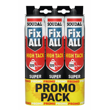 SOUDAL FIXALL HIGH TACK, WHITE - 3 PACK