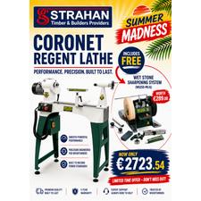 Record Power Coronet Regent Lathe C/W Wet Stone WG250-PK/A