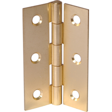 BRASS BUTT HINGES 3" - Electro Brass (1 Pair)