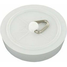 SINK PLUG WHITE 1½" (Pack 2)