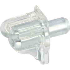 SHELF SUPPORT CLEAR PUSH IN  (Pack 8)