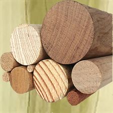Poplar Hardwood Dowel. Length 1000mm.