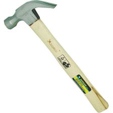 WOODEN HANDLED CLAW HAMMER / 16oz