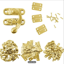 Jewellery Case Clip Sets - Gold (Pack 20)