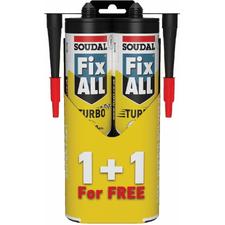 SOUDAL FIX ALL TURBO WHITE 2 x 290ml TUBE