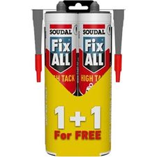 SOUDAL FIX ALL HIGH TACK WHITE 2 x 290ml TUBE