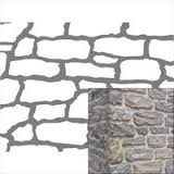 SCALE MODEL ROUGH STONE STENCIL - 1:12
