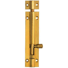 4" SOLID BRASS BARREL BOLT