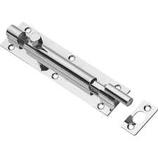 4" CHROME BARREL BOLT NECKED
