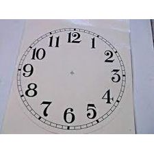 Clock Face 150mm Arabic (Paper)